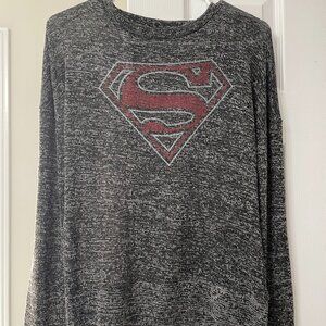Grey Superman Sweatshirt - Size Small
